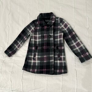 ⭐️ Nicole Miller Girls - LIKE NEW Fleece pea coat. Size  4/5